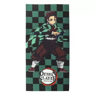   Demon Slayer Green fürdőlepedő, strand törölköző 70x140cm (Fast Dry)