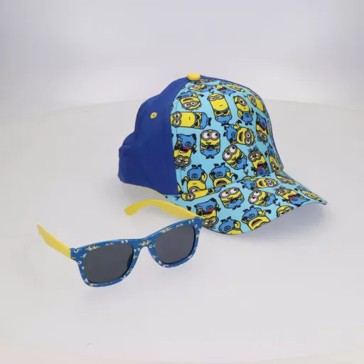 Minyonok Blue napszemüveg és baseball sapka szett