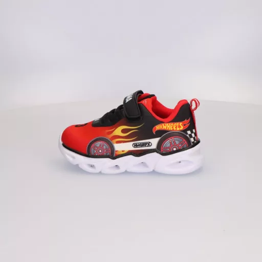 Hot Wheels Fire LED villogó, világító utcai cipő 25-32
