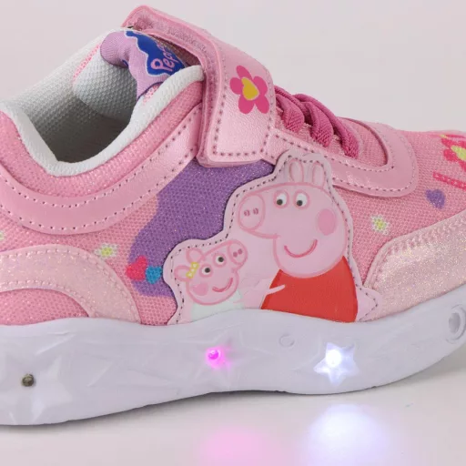Peppa malac Love LED villogó, világító utcai cipő 23-28