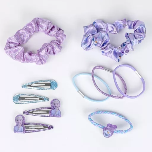 Disney Jégvarázs Sparkle hajcsat, hajgumi szett