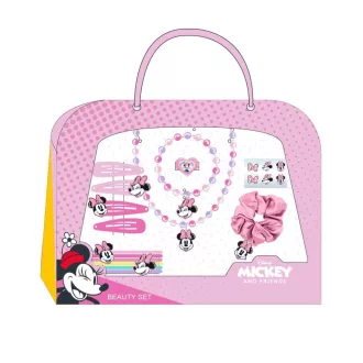   Disney Minnie Pink hajkiegészítő és ékszer szett 15 db-os