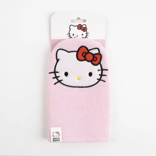 Hello Kitty Pink mosdókesztyű