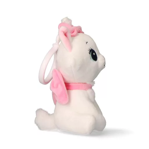 Disney Marie White 3D plüss figura akasztóval, táskadísz 13 cm