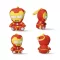 Bosszúállók Iron Man 3D plüss figura akasztóval, táskadísz 13 cm