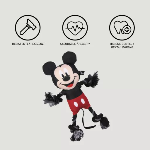 Disney Mickey Classic sípoló kötél kutyajáték 26 cm
