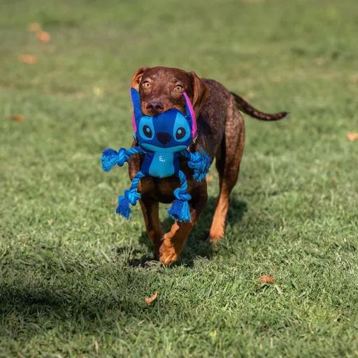 Disney Lilo és Stitch, A csillagkutya Alien sípoló kötél kutyajáték 26 cm