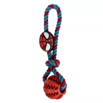 Pókember Hero kötél kutyajáték TPR labdával 30 cm