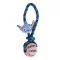 Disney Lilo és Stitch, A csillagkutya Alien kötél kutyajáték TPR labdával 24 cm