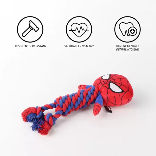 Pókember Web Hero sípoló kötél kutyajáték 30 cm