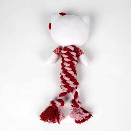 Hello Kitty Red sípoló kötél kutyajáték 30 cm