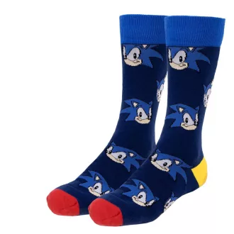   Sonic a sündisznó Face felnőtt hosszú szárú zokni 35/41