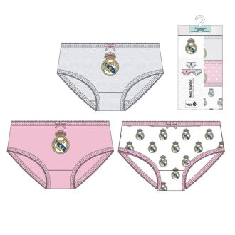   Real Madrid Pink gyerek fehérnemű, bugyi 3 darab/csomag 2 - 8 év / 92 - 128 cm