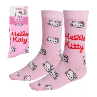 Hello Kitty Mini Head felnőtt hosszú szárú zokni 36/43