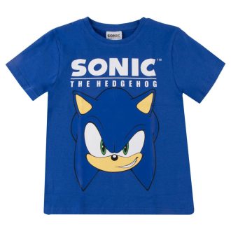   Sonic a sündisznó Blue Head gyerek rövid póló, felső 6 - 12 év / 116 - 152 cm