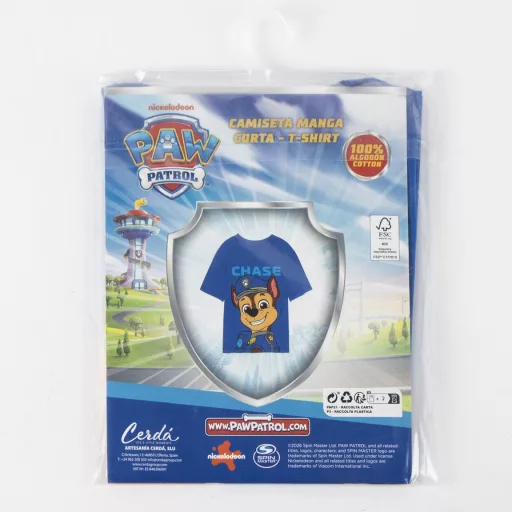 Mancs Őrjárat Blue Chase gyerek rövid póló, felső 3 - 6 év / 98 - 116 cm