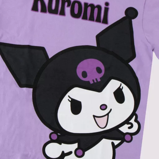 Hello Kitty Kuromi Purple gyerek rövid póló, felső 6 - 12 év / 116 - 152 cm