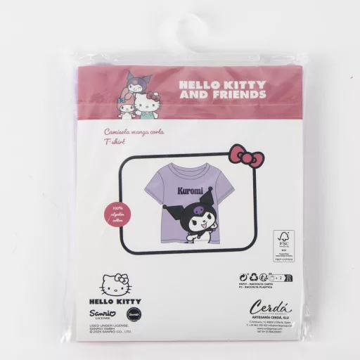 Hello Kitty Kuromi Purple gyerek rövid póló, felső 6 - 12 év / 116 - 152 cm