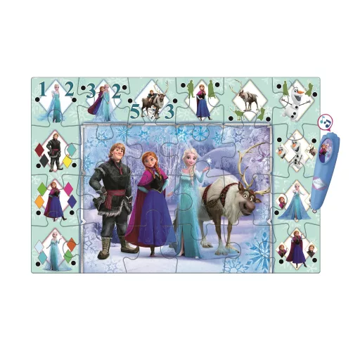 Disney Jégvarázs Ice Kingdom interaktív 24 db-os puzzle Clementoni