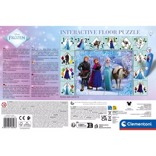 Disney Jégvarázs Ice Kingdom interaktív 24 db-os puzzle Clementoni