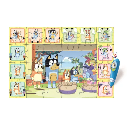 Bluey Playtime interaktív 24 db-os puzzle Clementoni