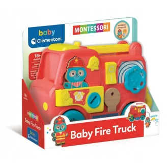 Tűzoltóautó Montessori baba játék Clementoni