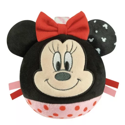Disney Minnie Round plüss labdafigura, baba csörgő Clementoni