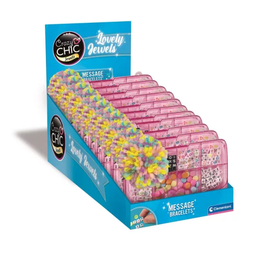 Crazy Chic Message Creations karkötő készítő kreatív szett Clementoni