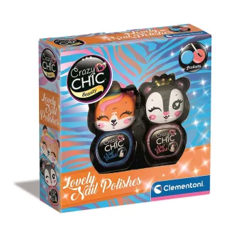   Crazy Chic Lovely Tigers csillámos körömlakk szett Clementoni