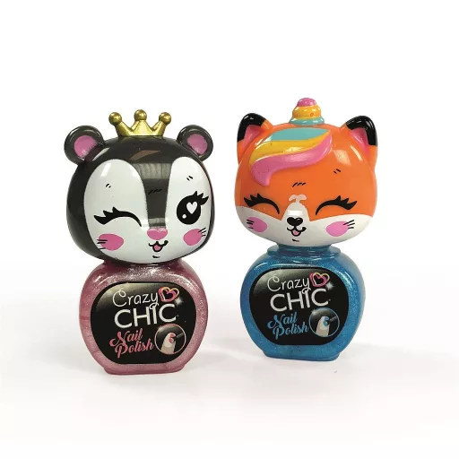 Crazy Chic Lovely Tigers csillámos körömlakk szett Clementoni