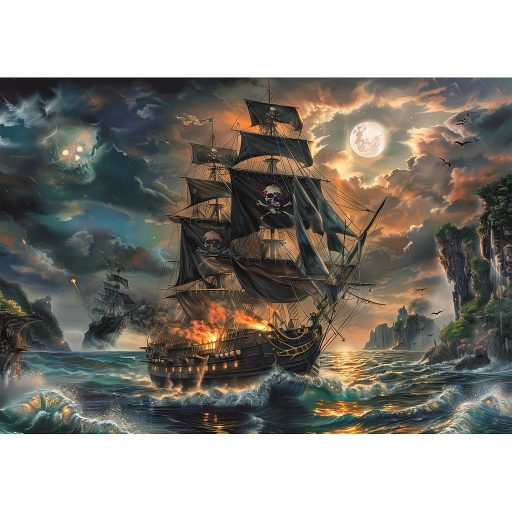 Kalózhajó Haunted Seas 300 db-os puzzle Clementoni