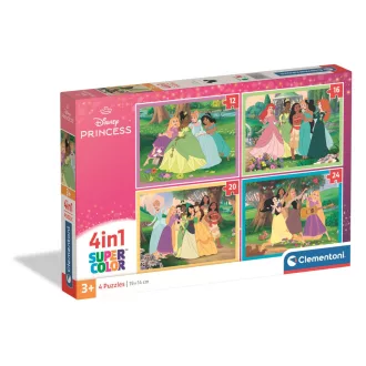 Disney Hercegnők Colloquy 4 az 1-ben puzzle Clementoni