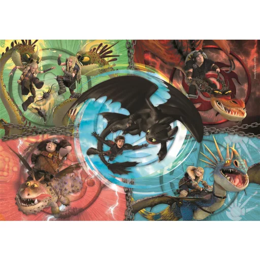 Így neveld a sárkányodat Friends 104 db-os puzzle Clementoni