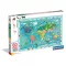 Térkép Wildlife 60 db-os maxi puzzle Clementoni