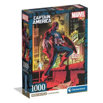   Bosszúállók Captain America 1000 db-os Compact puzzle Clementoni