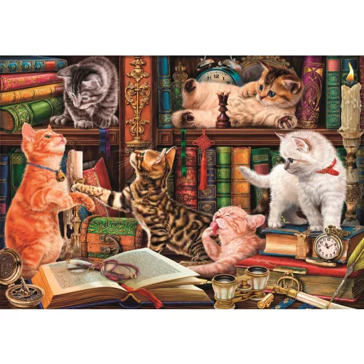 Cicás Curious Whiskers 1000 db-os Compact puzzle Clementoni