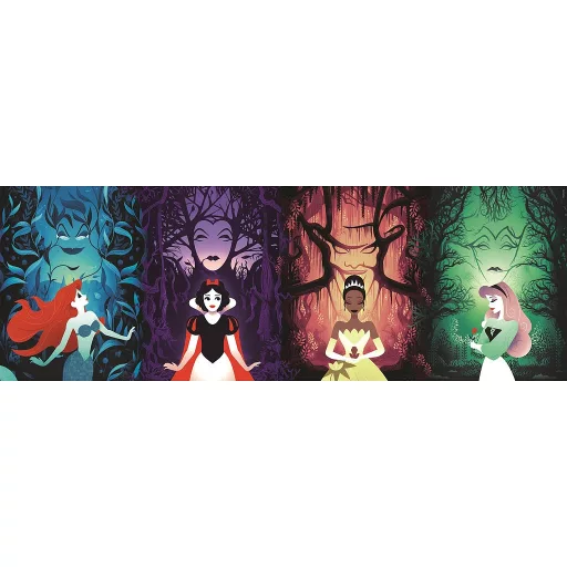 Disney Hercegnők, Gonoszok Destinies 1000 db-os panoráma Compact puzzle Clementoni