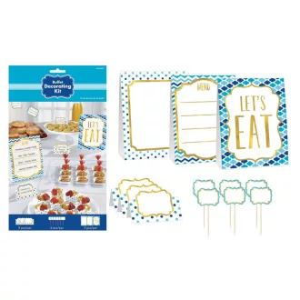 Asztali Blue mini dekoráció szett 12 db-os