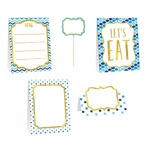 Asztali Blue mini dekoráció szett 12 db-os