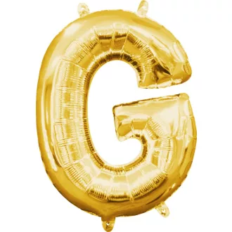 Arany Gold mini G betű fólia lufi 33 cm