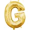 Arany Gold mini G betű fólia lufi 33 cm