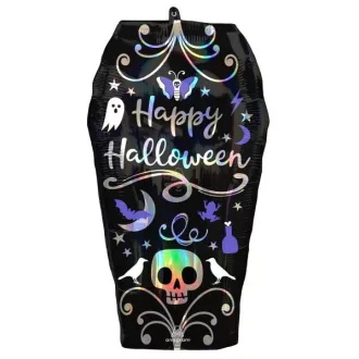 Halloween Coffin fólia lufi 68 cm