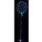 Színesen világító Crystal LED lufi, átlátszó