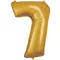 Arany Gold óriás szám fólia lufi 7-es, 83x55 cm
