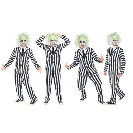 Beetlejuice Striped felnőtt jelmez M/L
