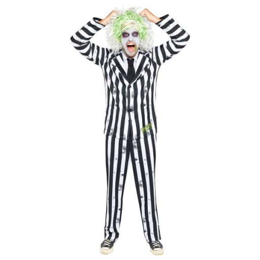 Beetlejuice Striped felnőtt jelmez L