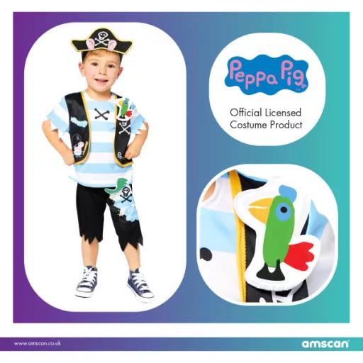 Peppa malac Pirate jelmez 4-6 év