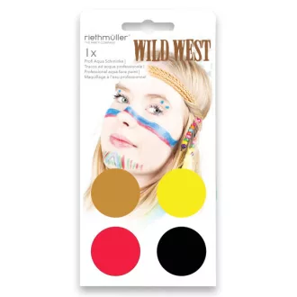 Indián Halloween arcfesték, smink szett