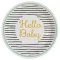 Hello Baby Gold papírtányér 8 db-os 23 cm