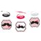 Bajusz Mustache szalag dekoráció 6 db-os szett